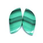 Malachite Perfect Pair Cabochons MH01