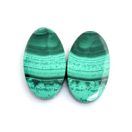 Malachite Perfect Pair Cabochons MH02