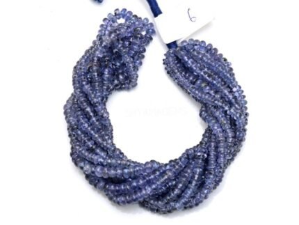 Tanzanite Rondelle Smooth Beads