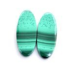 Natural Malachite Perfect Pair Cabochons MH16