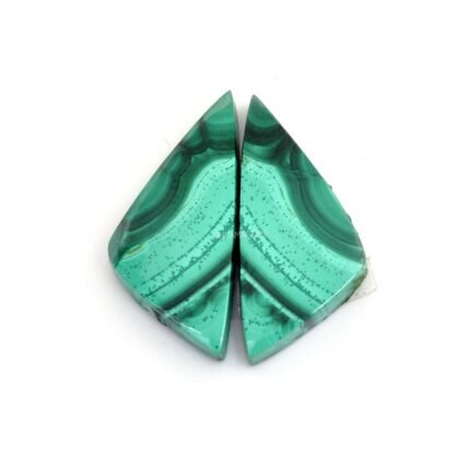 Natural Malachite Perfect Pair Cabochons MH24