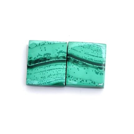 Natural Malachite Perfect Pair Cabochons MH26