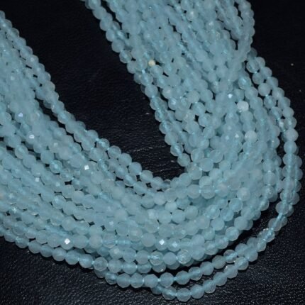 Aquamarine Faceted Beads