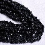 Black Spinel Chips Beads