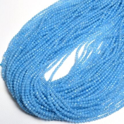 Chalcedony Faceted Beads