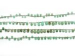 Chrysoprase Briolette Faceted Teardrop Beads