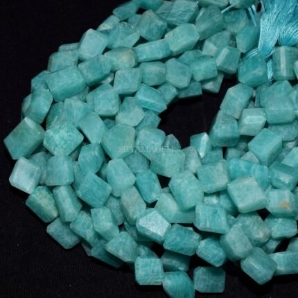 Natural Peruvian Amazonite Faceted Nuggets 7mm-16mm