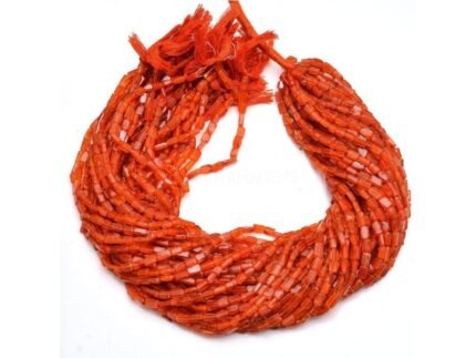 Natural Carnelian Rectangle 6mm-8mm Smooth Gemstone