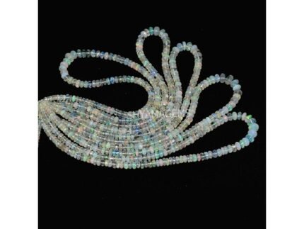 Ethiopian Opal Faceted Rondelle Beads