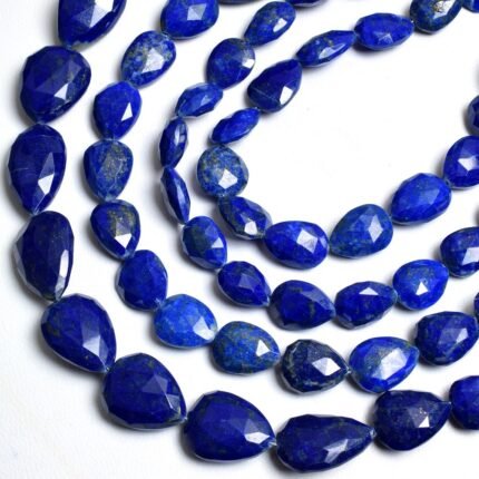 Lapis Lazuli Pear faceted gemstone beads