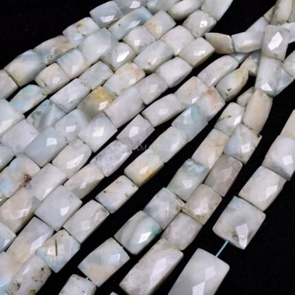 Larimar Faceted Rectangle 14mm-19mm