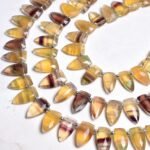 Multi Fluorite Briolette Arrowhead Gemstone
