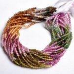 Multi Tourmaline Faceted Beads