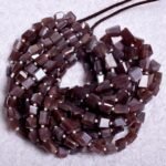 Natural Chocolate moonstone Step Cut Nuggets
