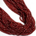 Natural Garnet Faceted Beads