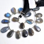 Natural Labradorite pear shape smooth 10-14mm