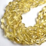 Natural Lemon Quartz Faceted Teardrop Shape Gemstone