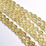 Natural Lemon Quartz Faceted Teardrop Shape Gemstone