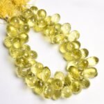 Natural Lemon Quartz TearDrop shape Faceted