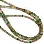 Natural Multi Disco Tourmaline Micro Rondelle