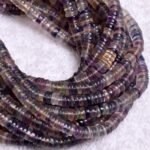 Natural Multi Fluorite Plain Heishi Tyre