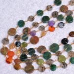 Natural Semi Precious Gems Smooth Coin 9mm-11mm