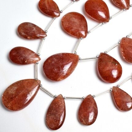 Natural Sunstone Smooth Pear Shape