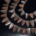Peach Moonstone Briolette Arrowhead Gemstone