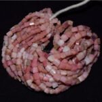 Pink Opal Faceted Step Cut Nuggets