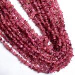 Pink Tourmaline Chips Beads