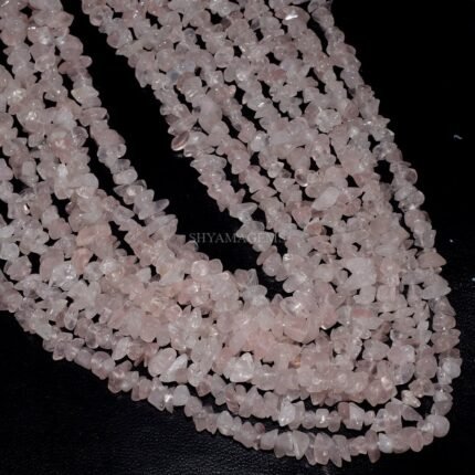 Rose Quartz Chips Beads