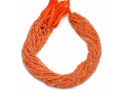 Natural Sunstone Faceted Beads