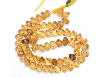 Natural Champagne Quartz Twisted 9mm Gemstone, Semi Precious, AAA quality for jewelry Making, Champagne Quartz Fancy gemstone beads