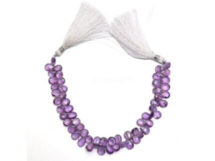 Natural Mystic Amethyst pear faceted gemstone