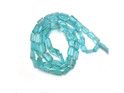 Aqua Sky Blue APATITE Faceted Gemstone Nugget Shape