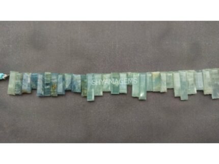 Natural Aquamarine Baguette Briolette Rectangle Shape