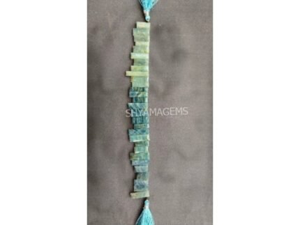 Aquamarine Baguette Briolette Faceted Rectangle