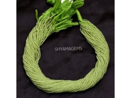 Natural Peridot Faceted Beads