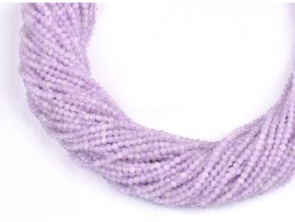 Natural Lavender Quartz Faceted Beads