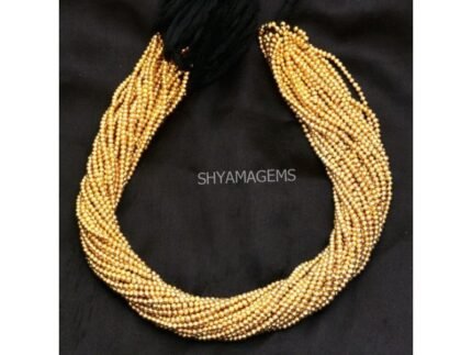 Golden Pyrite Faceted Beads