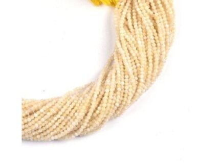 Yellow Opal Faceted Beads