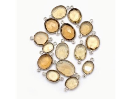 Beer Quartz Fancy Bezel Connector