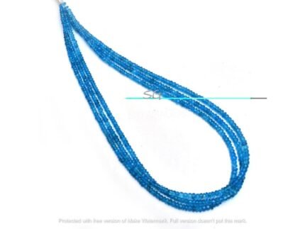 Neon Apatite Rondelle 3mm-5mm Faceted Beads
