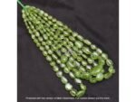 Natural Peridot Smooth Nuggets Gemstone Beads