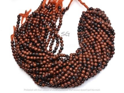 Natural Red Jasper Smooth Round Beads