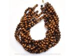 15″ Natural Tiger’s eye round shape smooth gemstone, Mix Semi-Precious beads for jewelry making tiger eye round smooth beads