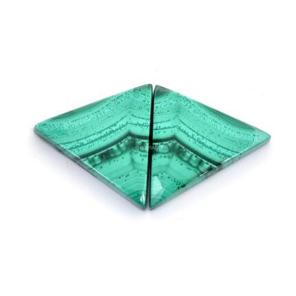 Natural Malachite Perfect Pair Cabochons MH32