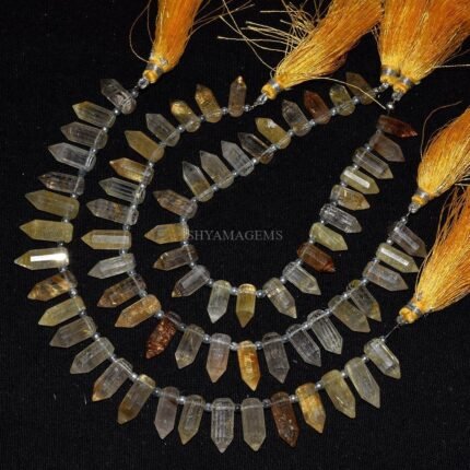 Golden Rutile Faceted Fancy Pencil Shape