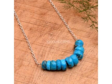 925 Silver Turquoise Heishi Necklace