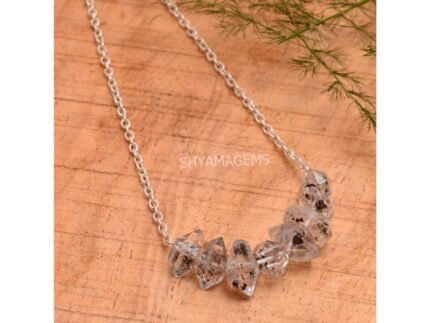 925 Silver Herkimer Diamond Quartz Necklace